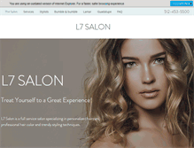 Tablet Screenshot of l7salon.com